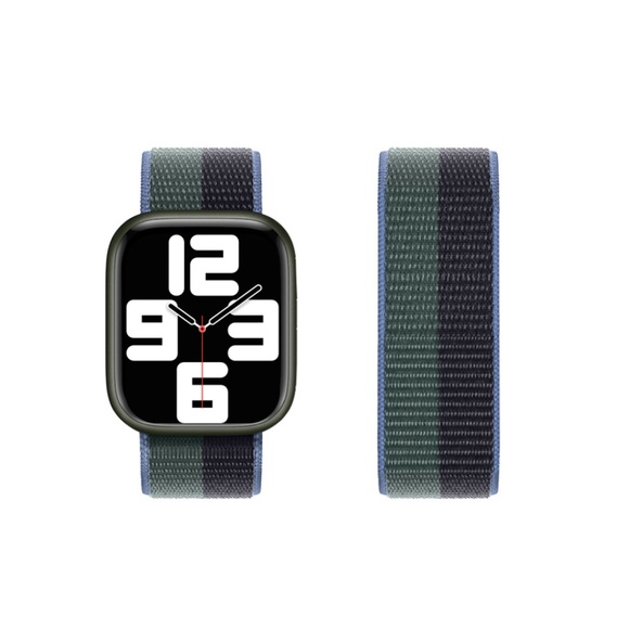Sports Loop Apple Watch Strap - Midnight Green - Picture 1 of 2